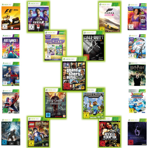 Xbox 360 spiele - auswahl, call